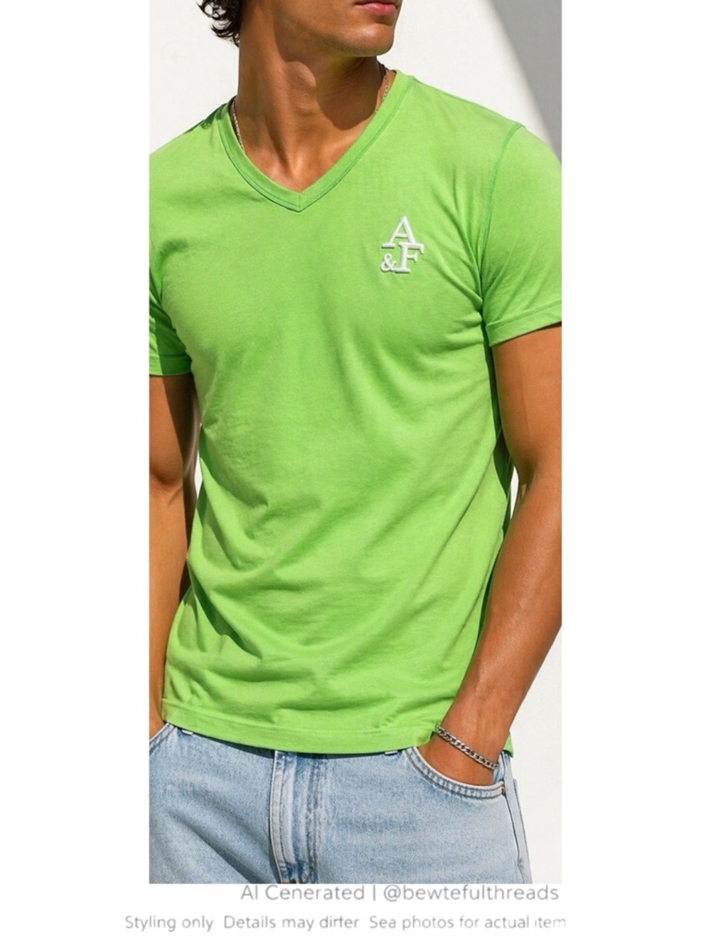 Bright Lime Y2K Fitted Tee Athletic Minimal Streetwear Top L